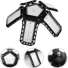 Ledx Ayarlanabilir Açılı 5 Kanatlı 148 Smd Ledli Galaxy Projektör Işığı 60W 6600 Lumen E27 32Cm Çap