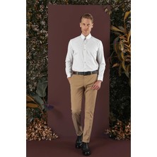 P 1137 Slim Fit Taba Klasik Pantolon