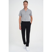 Efor Erkek Comfort Fit Rahat Kalıp Beli Lastikli Esnek Siyah Spor Pantolon P 1189