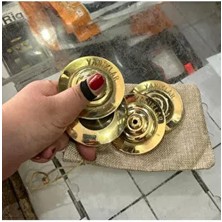 Oryantal Parmak Zil Pirinç Döküm 480GR (Lastik Dahil , Büyük Boy )