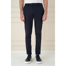 Efor Erkek Comfort Fit Beli Lastikli Esnek Casual Lacivert Pantolon P 1173