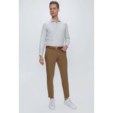 P 1077 Slim Fit Camel Spor Pantolon