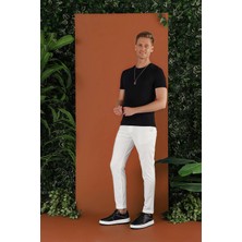P 1122 Slim Fit Ekru Spor Pantolon