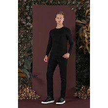 Efor Erkek Slim Fit Pamuklu Siyah Pantolon P 1130