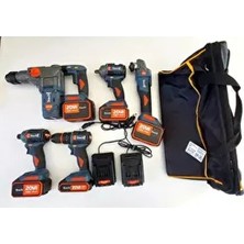 Stech Akülü Pro 5 Li Set SX54-SX12-SX44-SX32-SX35 2x6.0 Ah 2x 4.0 Ah 1 X2,0 Ah 20 Volt