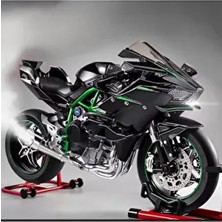Kawasaki H2R 1/6 Motor Maket - Isikli Sesli Benzinli Egzoz Dumanli (Videoyu Izleyin)