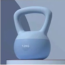 12 kg Soft Kettlebell Yumuşak Tabanlı Metal Kumlu Ses Yapmaz Darbeye Dayanıklı