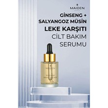 Maiden Beauty Maiden Cilt Tonu Eşitleme ve Leke Karşıtı Ginseng Salyangoz Müsin İçerikli Cilt Serumu 30 ml Tüm Cilt Tipleri İçin