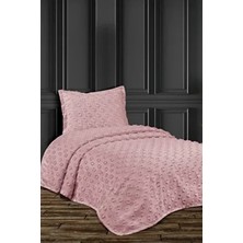 Candan Çeyiz Ponpon Tek Kişilik Çok Amaçlı Yatak Örtüsü Pike Pamuk Polyester Düz Tema 180 x 250 cm