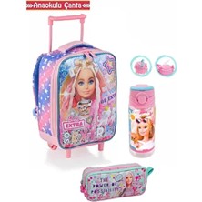Çekçekli Anaokulu Çantası 2in1 + Suluk + Kalem Çantası Set