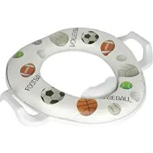 Bebek Klozet Adaptörü Çocuk Klozet Adaptörü Klozet Kapağı Kulplu - Tuvalet Eğitimi Aparatı