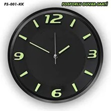 Galaxy Fosforlu Duvar Saati 30 CM GECE KARANLIKDA PARLAR…