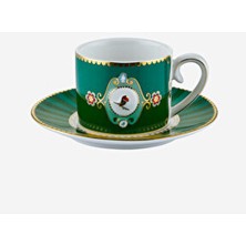 Pip Studio Love Birds Yeşil Porselen Kahve Fincanı 90 ml