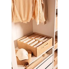 22 Bölmeli Kıyafet, Havlu, Nevresim Dolap Içi Düzenleyici Kutu - 50X50X20CM