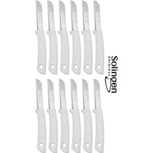 Solingen 12'li Tırtıklı Meyve ve Sebze Bıçak Seti Paslanmaz Çelik Malzeme ile Şık Tasarım