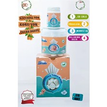 Bisula Bebek Temizlik Tableti 370 Adet Pratik, Doğal, Kokusuz, Suda Açılır Mendil