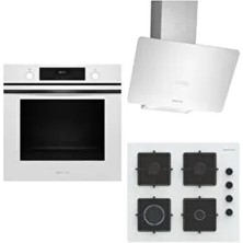 Beyaz Xxl Fırınlı Buharlı Ankastre Set (FXSA243B - OE36K2P10D - DVK6J429)