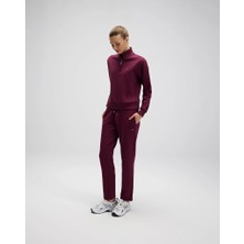 Ellesse EF557-BRD Kadın Bordo Yarı Fermuarlı Sweat
