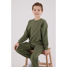 U.S. Polo Assn. U.S. Polo Assn Kids 9 - 10 Yaş Erkek Eşofman Takımı Vizon Renkli US2228 Günlük Kullanım İçin Rahat