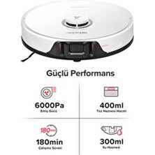 S8 Sonic – Lidar Navigasyonlu, Premium Akıllı Robot Süpürge Türkiye Garantili