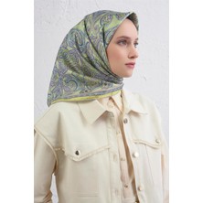 Armine Etnik Desen Saf Ipek Twill Eşarp 9421D 83