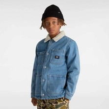 By Drill Chore Denim Sherpa Coat