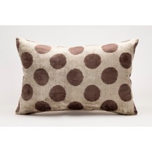 Ipek Kadife Ikat Dekoratif Kırlent Kılıfı