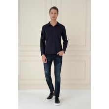 Ts 890 Slim Fit Lacivert Spor T-Shirt