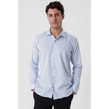 Efor Erkek GK 677 Slim Fit Mavi Altro Gömlek