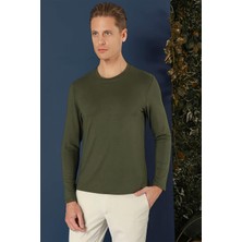 Ts 870 Slim Fit Haki Spor T-Shirt