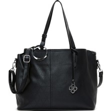 Kadın Siyah Uzun Askılı Omuz Çantası 25WBD263618