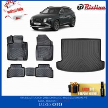 Rizline Hyundai Tucson 3D Havuzlu Paspas ve Bagaj Havuzu (Elite Plus) 2025 Model Uyumlu BENZİN/DİZEL
