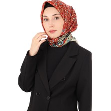 Bordo Sarmaşık Desen Sura Ipek Eşarp