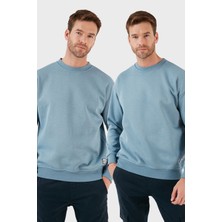 Buratti Regular Fit Bisiklet Yaka Şardonlu 2'li Paket Sweat Erkek SWEAT 5905255S2