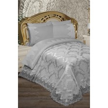 Çeyiz Diyarı Alev Pike Takımı 6 Parça Gri