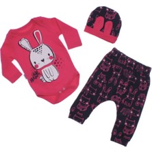 Kız I M Happy Tavşan 3p Badili Takım