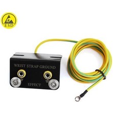 Antistatik Esd 2 Banana, 2 Kopça (10MM) Soket Girişli Masa Altı Metal