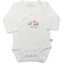 Bistyle Curly Lamb Uzun Kol Kravuze Body 17111 Bej Mavi Ekru