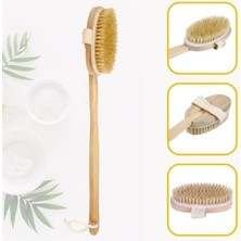 Buffer® Doğal At Kılı Selülit Karşıtı Sapı Çıkabilen Ahşap Banyo Fırçası