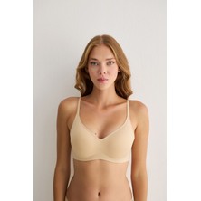 Balensiz Çıkarılabilir Pedli Dikişsiz Lazer Sütyen 3311 Ten