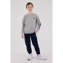 US2207 - Gri Melanj - U.s. Polo Assn Kids Erkek Eşofman Takımı