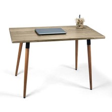 Doğal Ağaç Masif Kütük Masa Ahşap Çalışma Masası Ofis Masası 60CM x 120CM ( Ağaç Ayak )