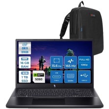 Acer Nitro ANV15-52 Intel Core I9 13900H 16GB 1tb SSD 8GB/RTX5060/75W 15.6" Fhd IPS 165Hz Windows 11 Pro Taşınabilir Bilgisayar NHQZAEY004H02 + Zettaçanta