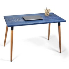 Doğal Ağaç Masif Kütük Masa Ahşap Çalışma Masası Ofis Masası 60CM x 120CM ( Ağaç Ayak )