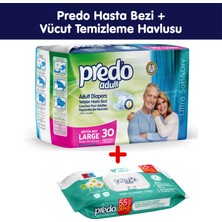 Predo Hasta Bezi Bel Bantlı Large + Predo Vücut Temizleme Havlusu (55 li) Hediye
