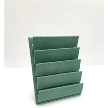 Süet Kumaş 20/16 cm Yeşil Renk Ayaklı Küpe Standı