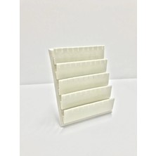 Süet Kumaş 20/16 cm Krem Renk Ayaklı Küpe Standı