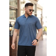 Demir Grup Erkek Yakalı Mini Jakarlı Kısa Kollu T-Shirt