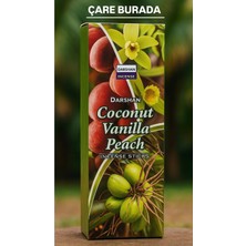 Darshan Incense - Coconut & Vanilla & Peach 20'li Çubuk Tütsü (Hindistan Cevizi & Vanilya & Şeftali)