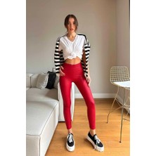 Kadın Yüksek Bel Içi Şardonlu Fırsat Ürün Toparlayıcı Tayt